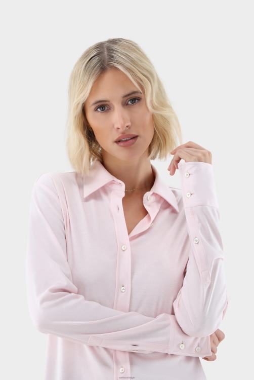 vrouwen Van Laack getailleerde overhemdblouse van Zwitsers katoen kleding XLN6N73