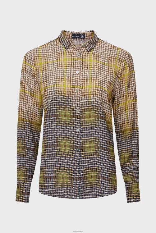 vrouwen Van Laack getailleerde overhemdblouse van viscose kleding XLN6N141