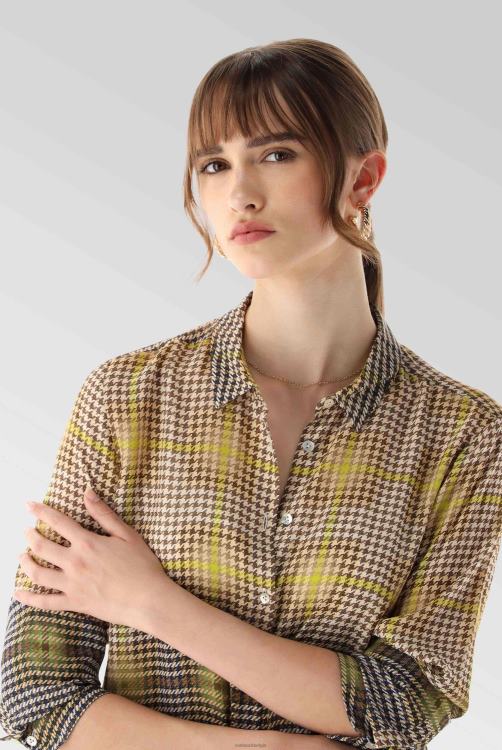 vrouwen Van Laack getailleerde overhemdblouse van viscose kleding XLN6N141