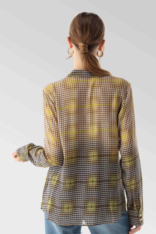 vrouwen Van Laack getailleerde overhemdblouse van viscose kleding XLN6N141