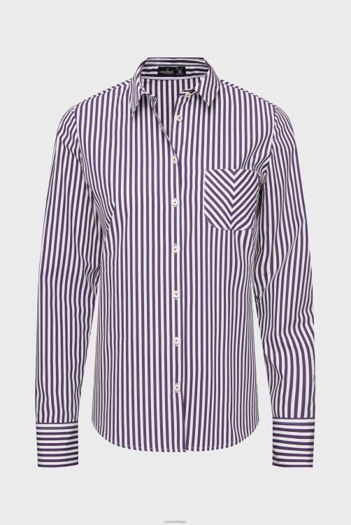 vrouwen Van Laack getailleerde poplin overhemdblouse kleding XLN6N39