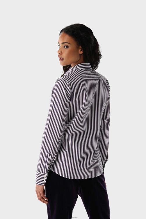 vrouwen Van Laack getailleerde poplin overhemdblouse kleding XLN6N39