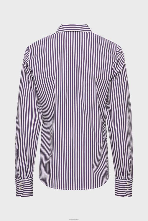 vrouwen Van Laack getailleerde poplin overhemdblouse kleding XLN6N39