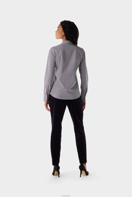 vrouwen Van Laack getailleerde poplin overhemdblouse kleding XLN6N39