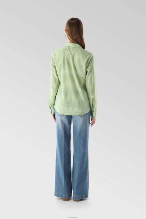 vrouwen Van Laack getailleerde zijden stretch overhemdblouse kleding XLN6N134