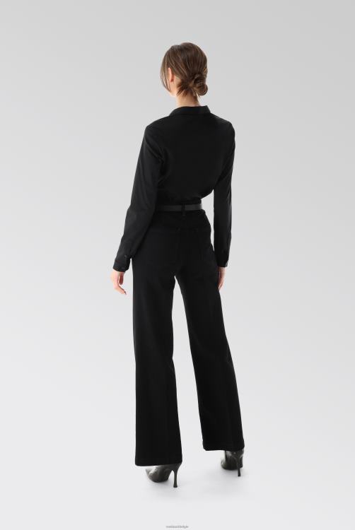 vrouwen Van Laack malis-sv - shirtblouse met lange mouwen van Zwitserse katoenen jersey kleding XLN6N58