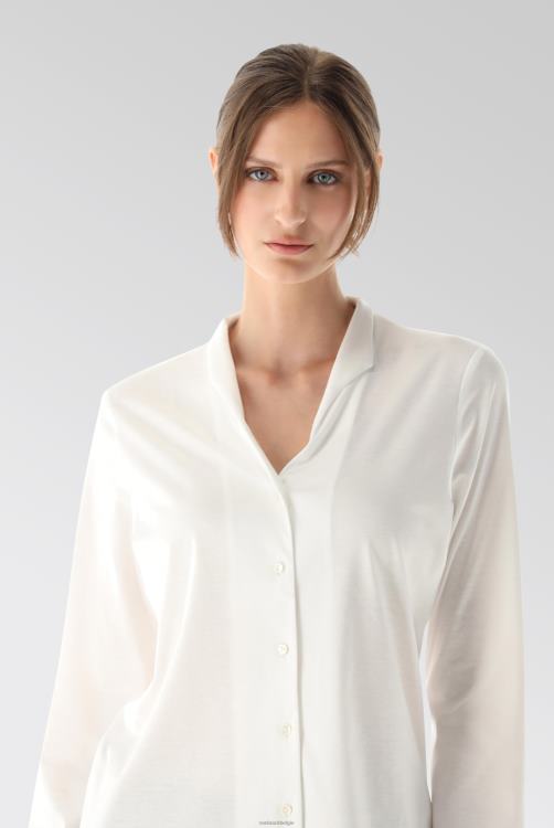 vrouwen Van Laack metty - blouse met kelkkraag van Zwitserse katoenen jersey kleding XLN6N69