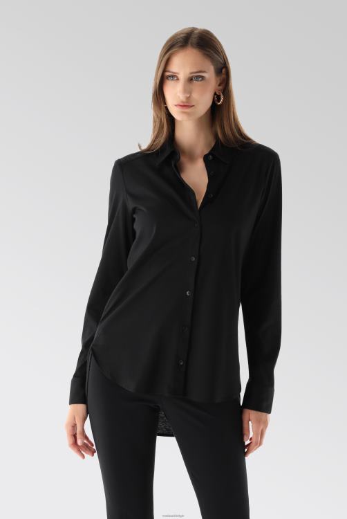 vrouwen Van Laack moby - blouse met relaxte pasvorm van Zwitserse katoenen jersey kleding XLN6N60