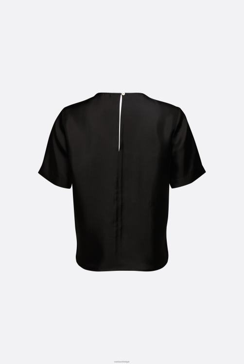 vrouwen Van Laack overhemd met korte mouwen van zijde kleding XLN6N128