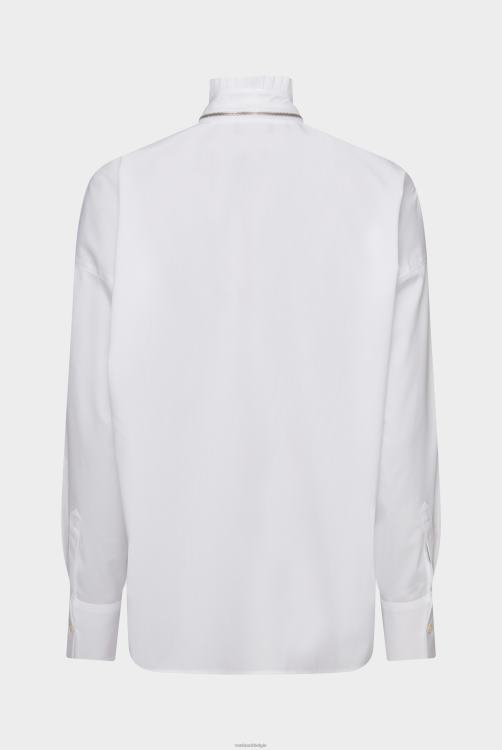 vrouwen Van Laack overhemd met opstaande kraag en ritssluiting kleding XLN6N48