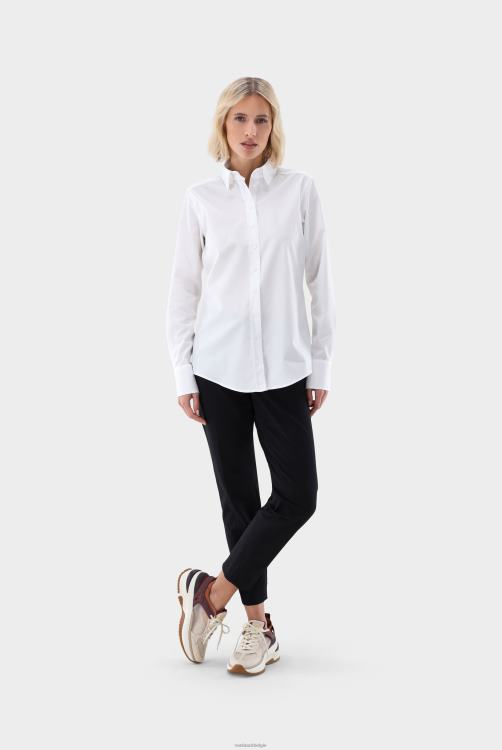 vrouwen Van Laack poplin overhemd met button-down kraag kleding XLN6N6