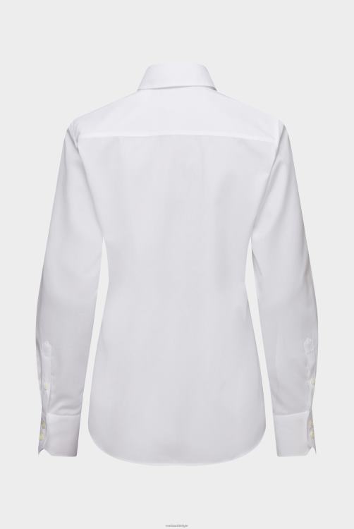 vrouwen Van Laack poplin overhemd met button-down kraag kleding XLN6N6