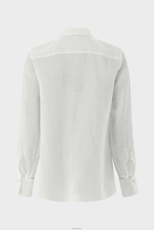 vrouwen Van Laack semi-getailleerd overhemd van katoenbatist kleding XLN6N85