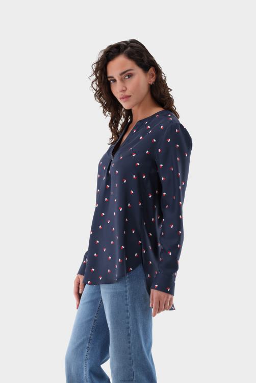 vrouwen Van Laack tuniekslipshirt met hartjesprint kleding XLN6N105