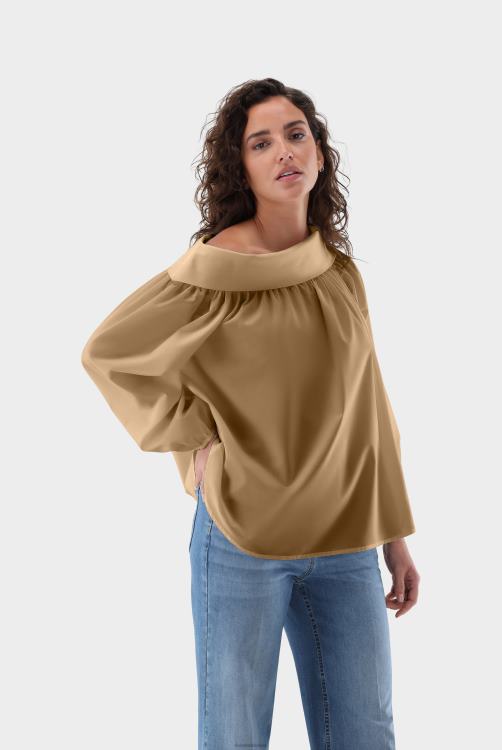 vrouwen Van Laack zijden blouse met één schouder kleding XLN6N83