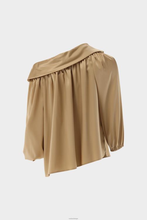 vrouwen Van Laack zijden blouse met één schouder kleding XLN6N83