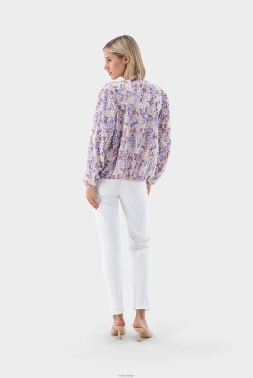 vrouwen Van Laack bedrukte blouson met rits en bloemenprint kleding XLN6N201
