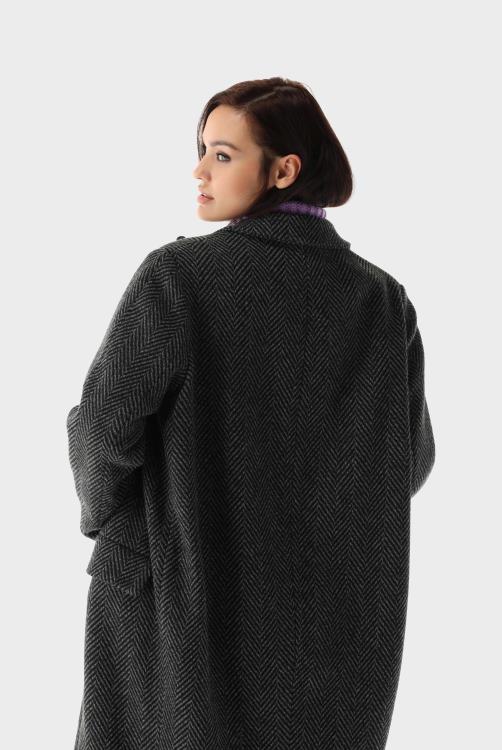 vrouwen Van Laack jas met wolmix met visgraatpatroon kleding XLN6N196