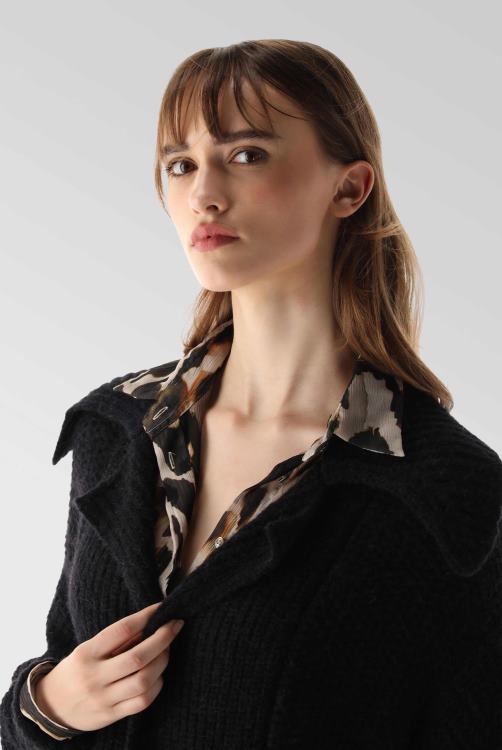 vrouwen Van Laack jas van alpacamix kleding XLN6N199