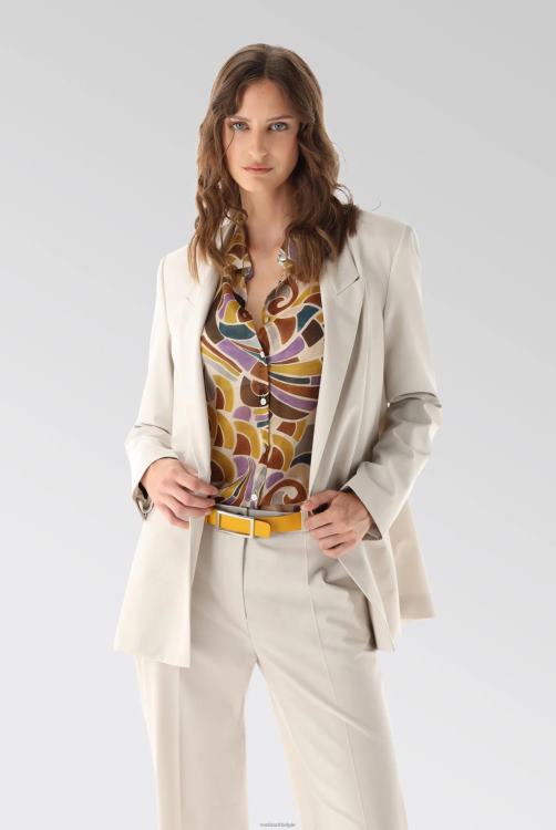 vrouwen Van Laack losvallende blazer van een wollen stretchmix kleding XLN6N213