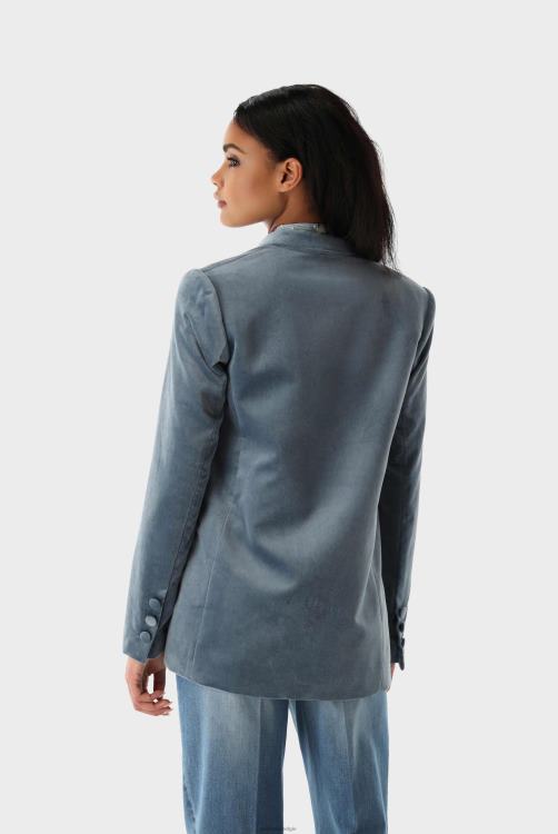 vrouwen Van Laack losvallende fluwelen blazer kleding XLN6N214