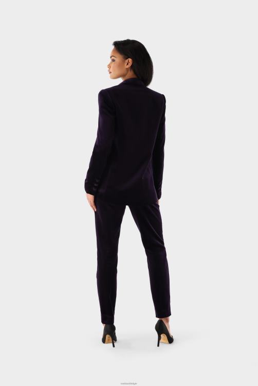 vrouwen Van Laack losvallende fluwelen blazer kleding XLN6N215