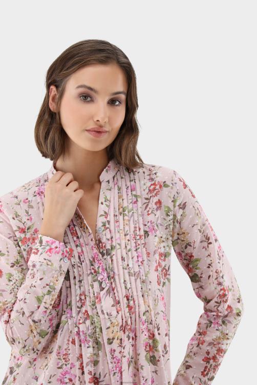 vrouwen Van Laack knielange onderjurk met bloemenprint kleding XLN6N143