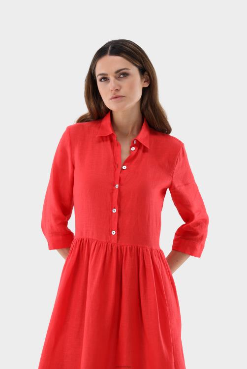 vrouwen Van Laack linnen overhemdjurk kleding XLN6N153