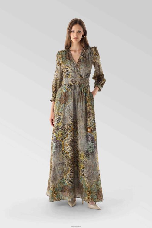 vrouwen Van Laack maxi gemaakt van viscose met een vintage print kleding XLN6N162