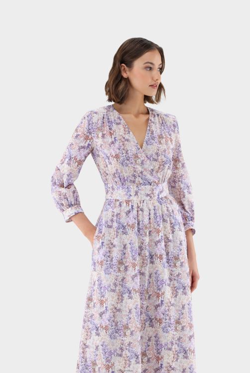 vrouwen Van Laack maxi-jurk met bloemenprint. kleding XLN6N142