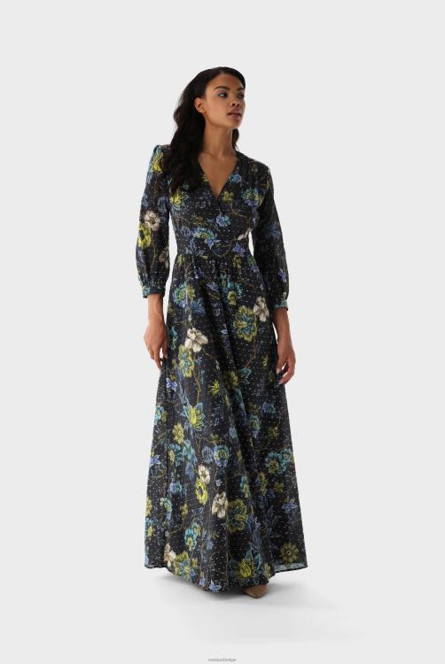 vrouwen Van Laack maxi-jurk met bloemenprint kleding XLN6N160