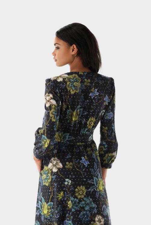 vrouwen Van Laack maxi-jurk met bloemenprint kleding XLN6N160