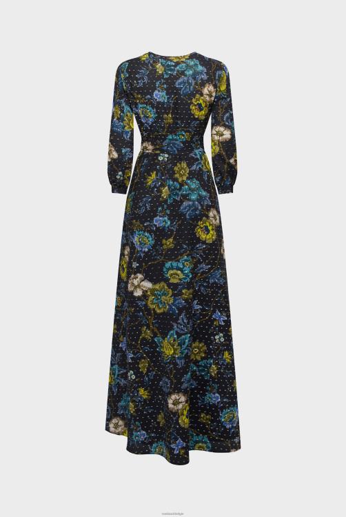 vrouwen Van Laack maxi-jurk met bloemenprint kleding XLN6N160