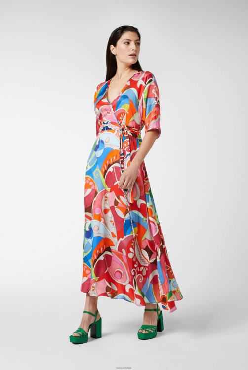 vrouwen Van Laack maxi-jurk met geometrische print kleding XLN6N161