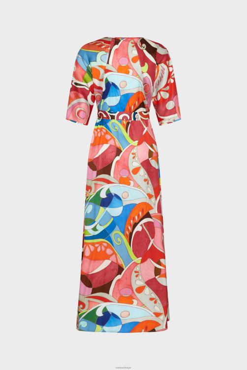 vrouwen Van Laack maxi-jurk met geometrische print kleding XLN6N161