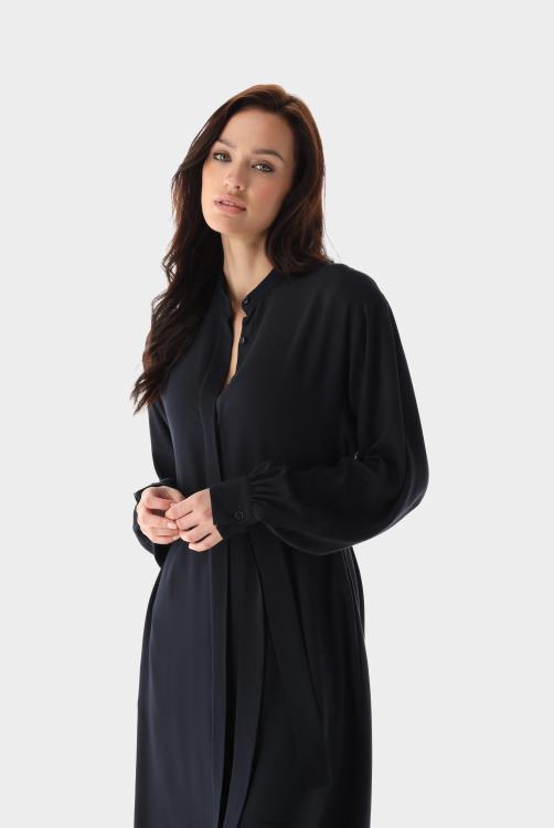 vrouwen Van Laack midi-jurk gemaakt van twill kleding XLN6N164