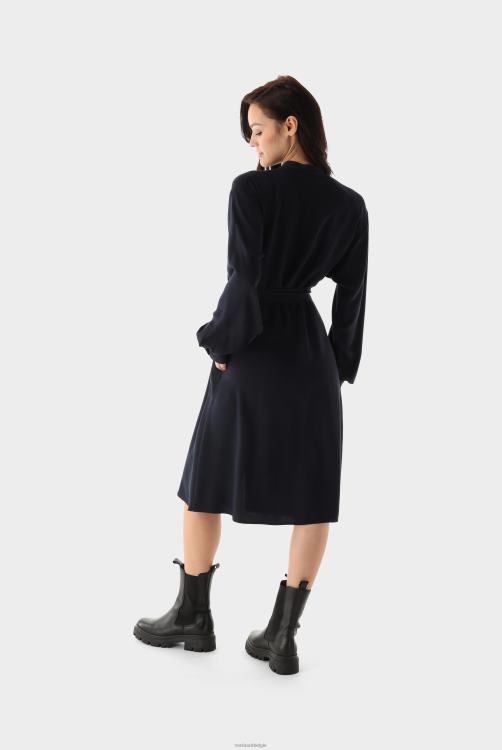 vrouwen Van Laack midi-jurk gemaakt van twill kleding XLN6N164