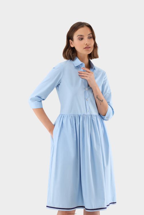 vrouwen Van Laack overhemdjurk van katoenstretch kleding XLN6N147