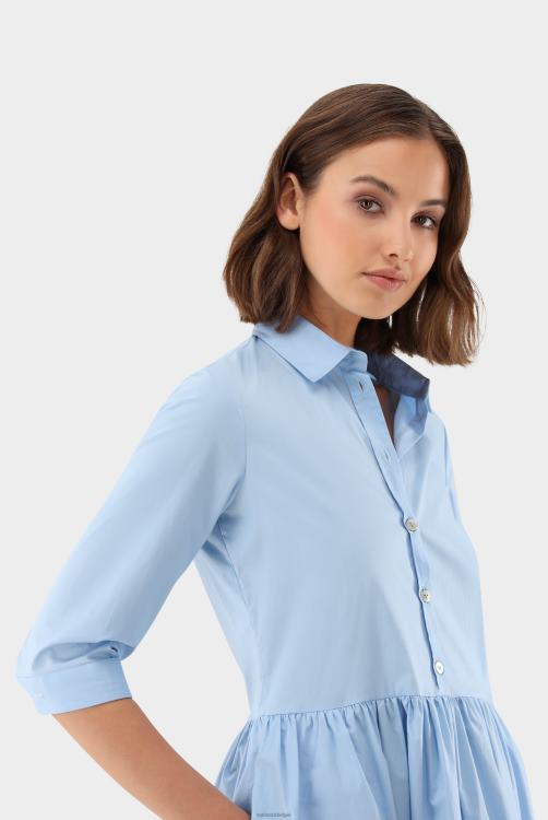 vrouwen Van Laack overhemdjurk van katoenstretch kleding XLN6N147