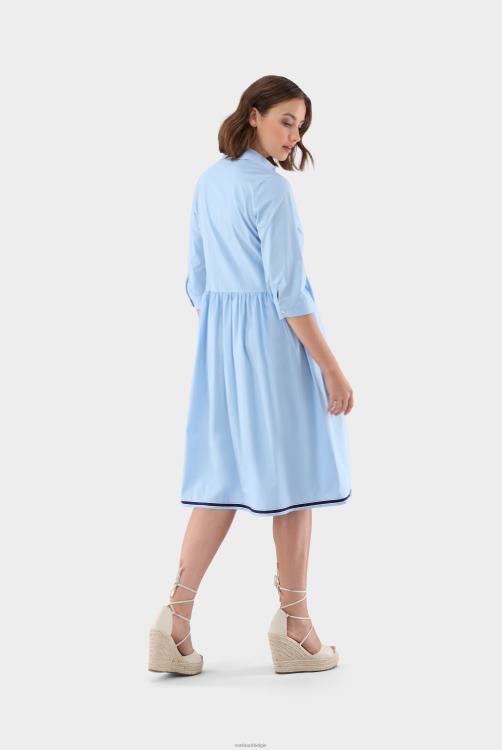 vrouwen Van Laack overhemdjurk van katoenstretch kleding XLN6N147