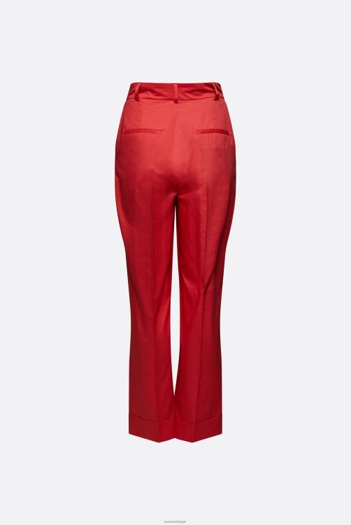 vrouwen Van Laack geplooide broek met rechte pijp kleding XLN6N269