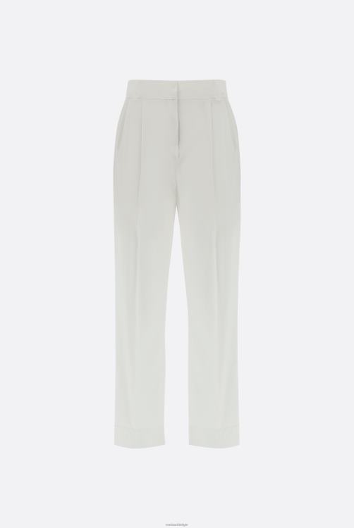 vrouwen Van Laack geplooide broek met rechte pijp kleding XLN6N270