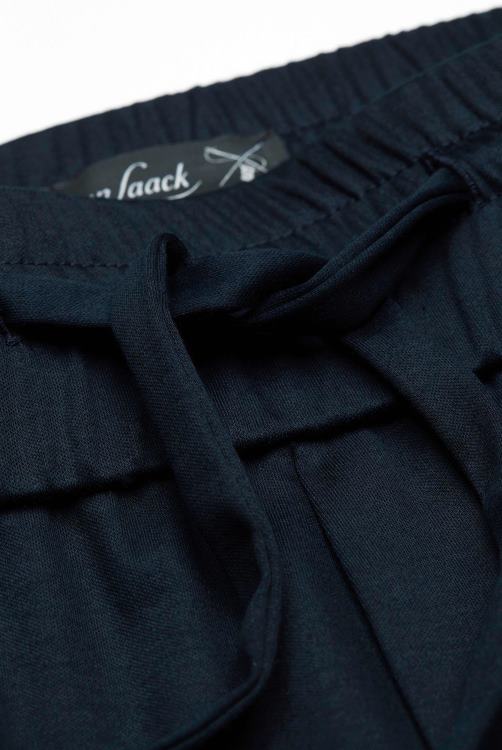 vrouwen Van Laack klassieke katoenen broek modern fit donkerblauw kleding XLN6N278