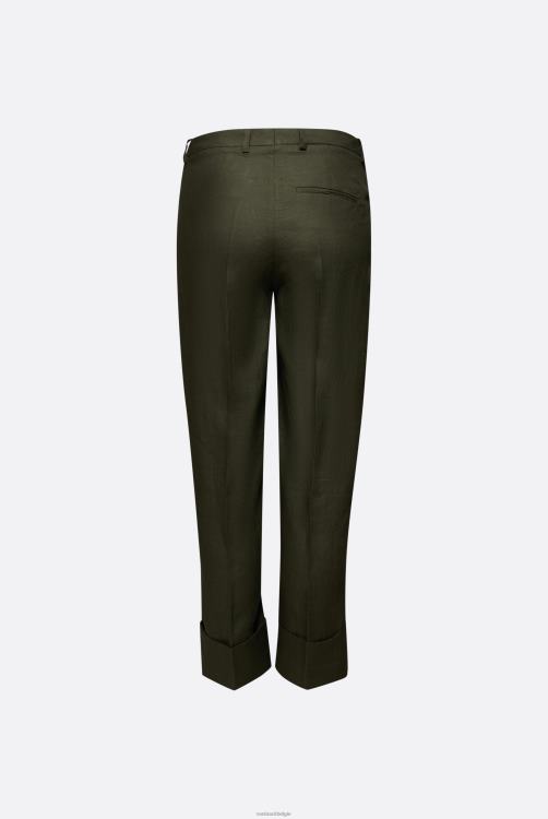 vrouwen Van Laack linnen broek met kant kleding XLN6N264