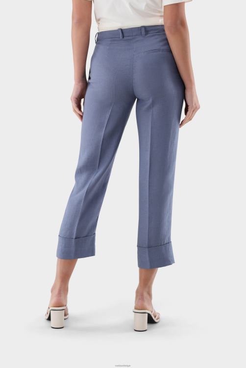 vrouwen Van Laack linnen broek met manchet kleding XLN6N263