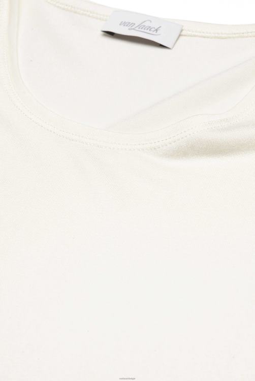 vrouwen Van Laack Carol - T-shirt met ronde hals van zijde/katoen kleding XLN6N226