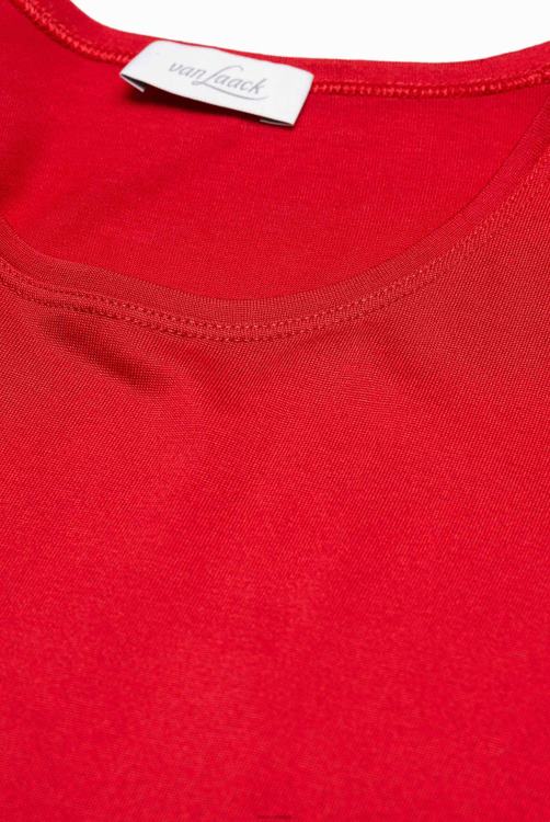 vrouwen Van Laack Carol - T-shirt met ronde hals van zijde/katoen kleding XLN6N233