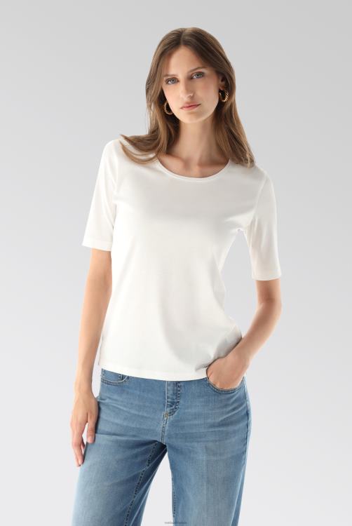 vrouwen Van Laack dames katoenen modern fit t-shirt wit kleding XLN6N217