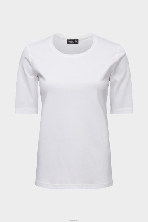 vrouwen Van Laack dames katoenen modern fit t-shirt wit kleding XLN6N217