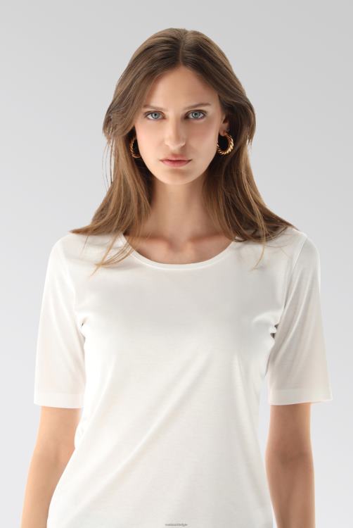 vrouwen Van Laack dames katoenen modern fit t-shirt wit kleding XLN6N217